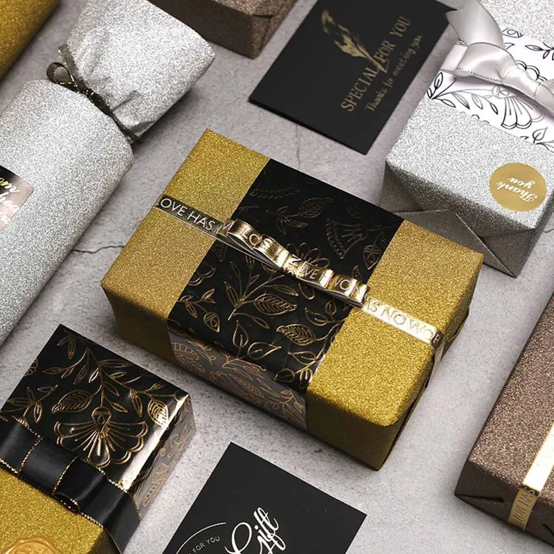 

5Pcs/Roll Sparkle Glitter Handmade Paper Wrapping PaperShiny Decorative Craft Paper DIY Cardstock Party Supplies