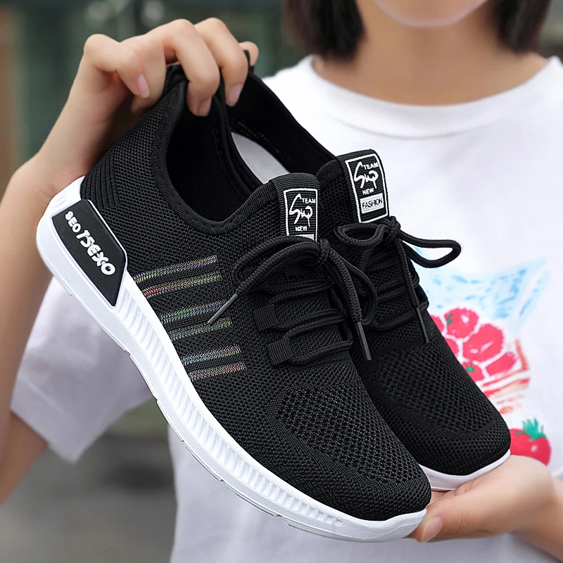 

Women Running Shoes Breathable Vulcanize Shoes Outdoor Sports Shoes Walking Platform Ladies Athletic Sneakers tenis feminino