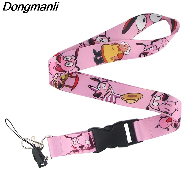 P3990 Dongmanli отвага трусливая собака брелок Lanyards держатель удостоверения личности ID карта Пропуск Тренажерный зал мобильный бейдж держатель ключевой ремень