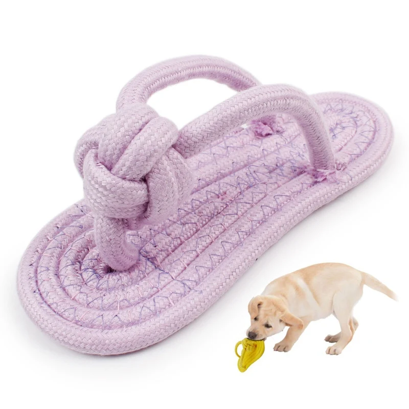 SALE-2019 Dog Chew Molar Toy Durable Slipper Shape Biting Ring Bite Resistant Pet Tool Non-toxic Dogs Toothbrush | Дом и сад