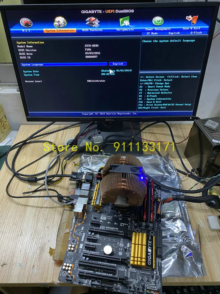 Для GIGABYTE GA Z97X UD3H для настольных ПК Разъем LGA1150 DDR3 PCI E3.0 SATA3.0 Intel Z97 материнская плата