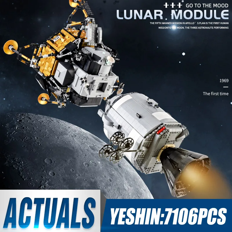 Креативный конструктор MOULD KING серии Apollo 11 Saturn V космический корабль совместимый с