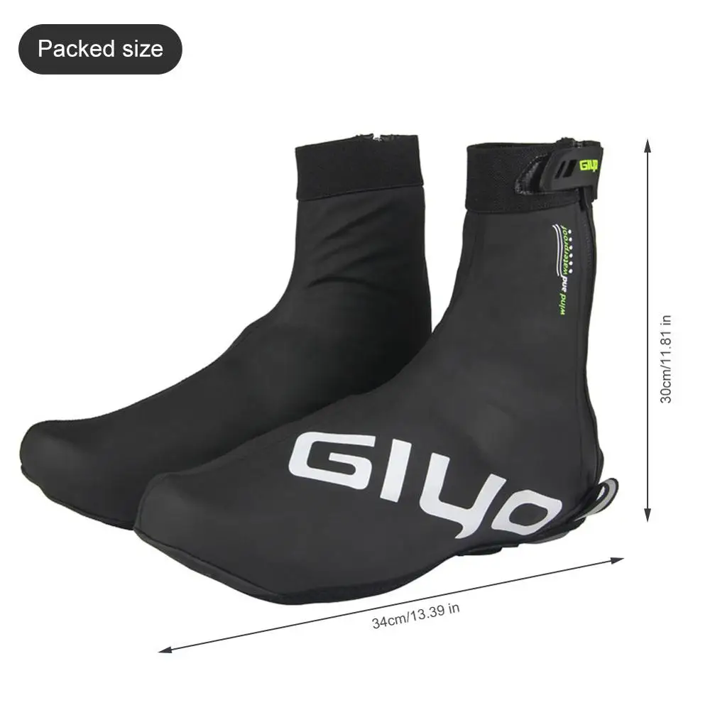 

Waterproof Cycling Overshoes Bicycle Shoes Covers Bike Reflective Windproof MTB Road Winter Fleece Warm Bike Lock Protector