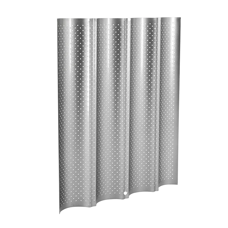 

Carbon Steel 4 Groove Wave French Bread Baking Tray For Baguette Bake Mold Pan Bakeware Accessories