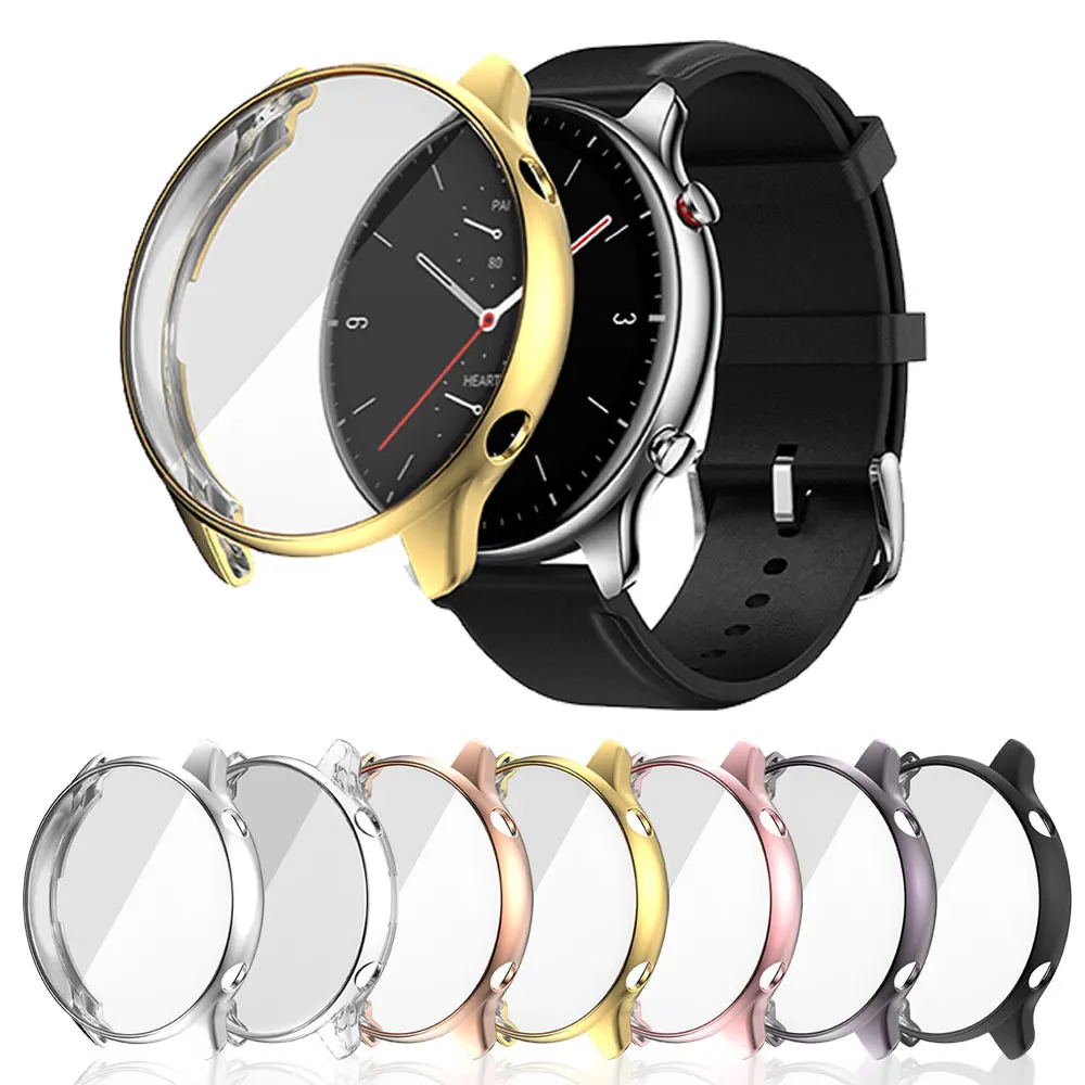 

Watch Protective Case Cover for Huami Amazfit GTR 2e Soft Silicone Tpu Smartwatch Shockproof Protector Plating Shell