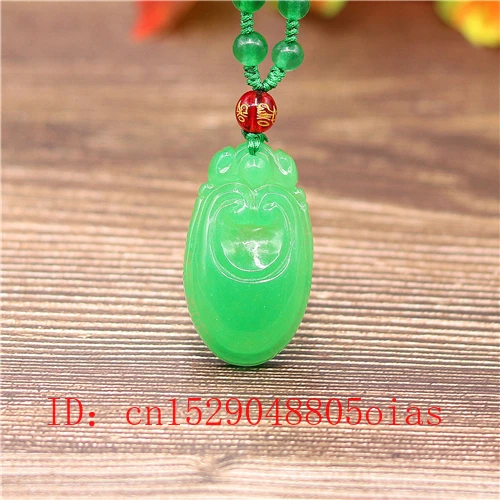 

Natural Green A Emerald Jade Ruyi Pendant Necklace Jadeite Jewellery Double-sided Carved Amulet Fashion Gifts for Women Men