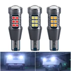 Светодиодсветодиодный лампы T15 W16W WY16W 3030 27SMD Canbus, без ошибок, резервный фонарь для автомобиля, задний стоп-сигнал, супер яркий, 1620LM, белый, 12 В