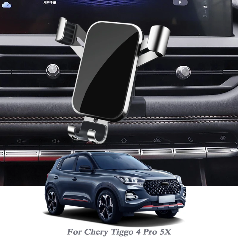 

Car Bracket Holder Dashboard Air Vent Clip Mount Mobile Cell Stand Smartphone GPS Support For Chery Tiggo 4Pro 5X 2017-Present