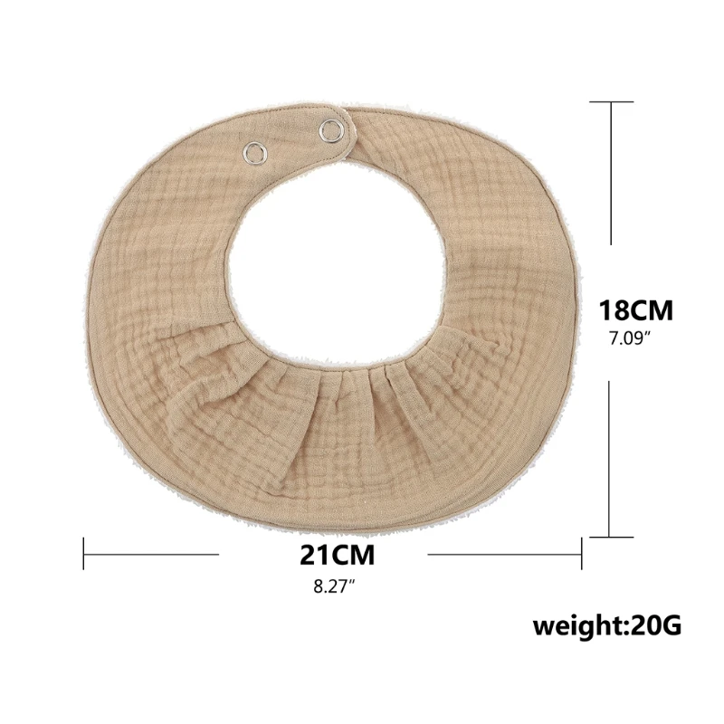 

Baby Feeding Drool Bib Collar Decoration Saliva Towel Soft Cotton Scarf Burp Cloth for Newborn Toddler