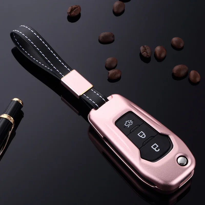 Высококачественный чехол для ключа из алюминиевого сплава Чехол-держатель Ford