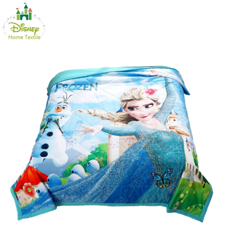 

blue Frozen Elsa Princess Duvet Single Size for Girls bedroom Summer Quilt Comforter 150*200cm Kids Bedding 3d printed polyester