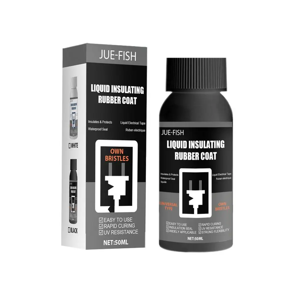

Жидкий изоляционная электрическая лента 50 мл водонепроницаемый термостойкий герметик Быстросохнущий УФ-защита быстрозапечатывающий Insu