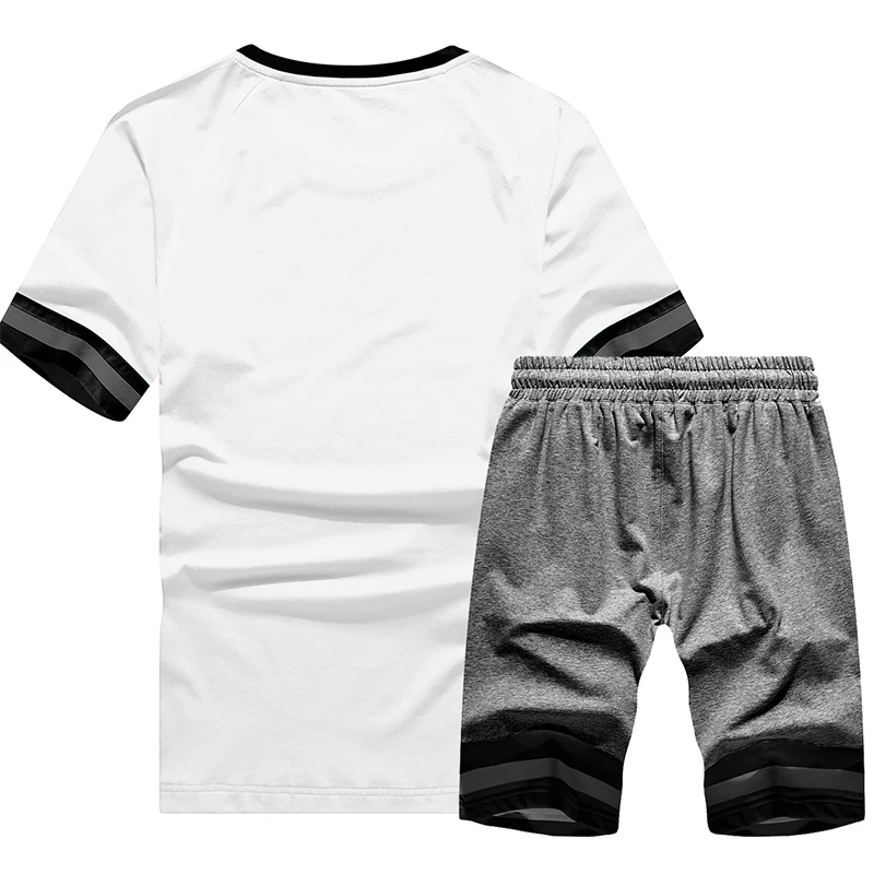 Мужской спортивный костюм повседневный с шортами комплект из 2 предметов: