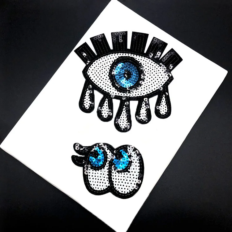 Блестящая ткань для вышивки глаз приклеивающаяся украшения одежды | Дом и сад