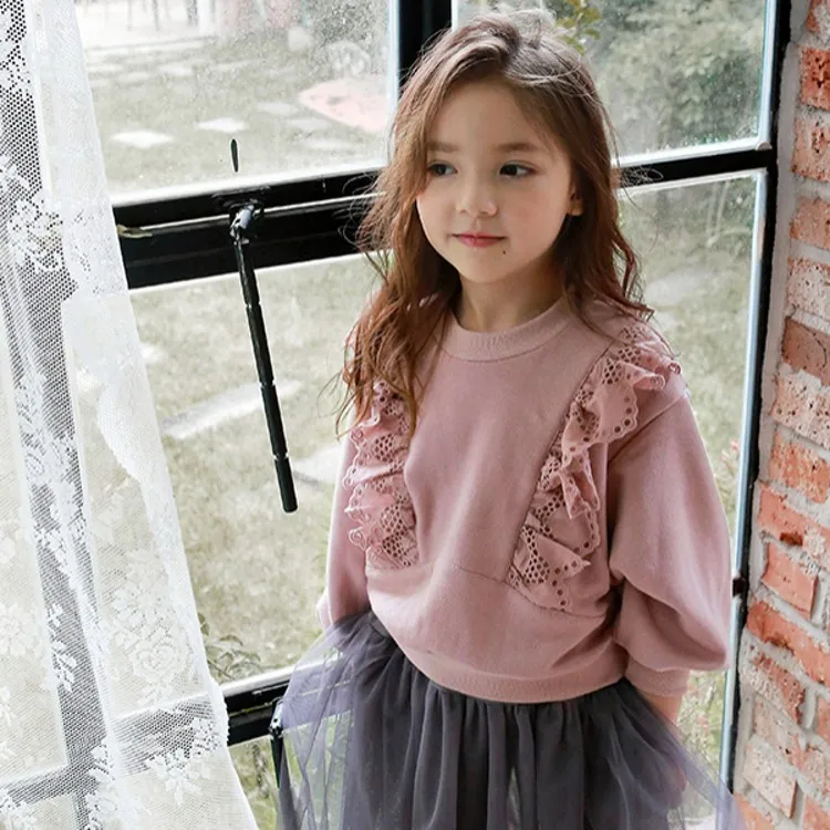 2019 зимняя детская одежда удобная футболка принцессы с длинными рукавами и