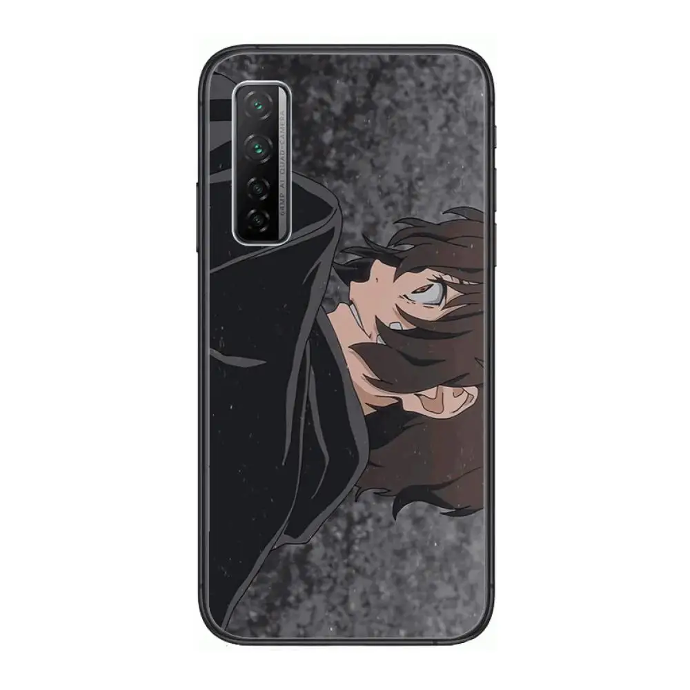 

Bungo Stray Dogs Anime Phone Case For Huawei mate 40 30 10 20 40 8 9 Lite Z Pro Black Etui 3D Coque Painting Hoesjes 5g black