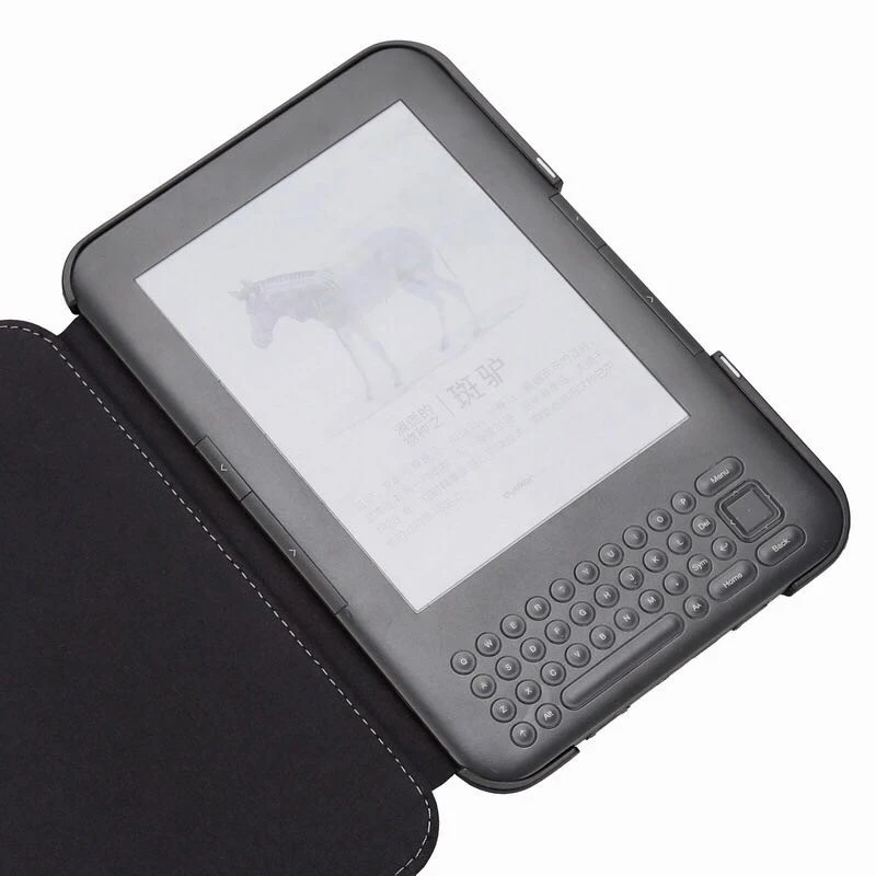 Чехол книжка из искусственной кожи для Amazon Kindle 3 3Rd Reader Keyboard Sn EReader защитный чехол