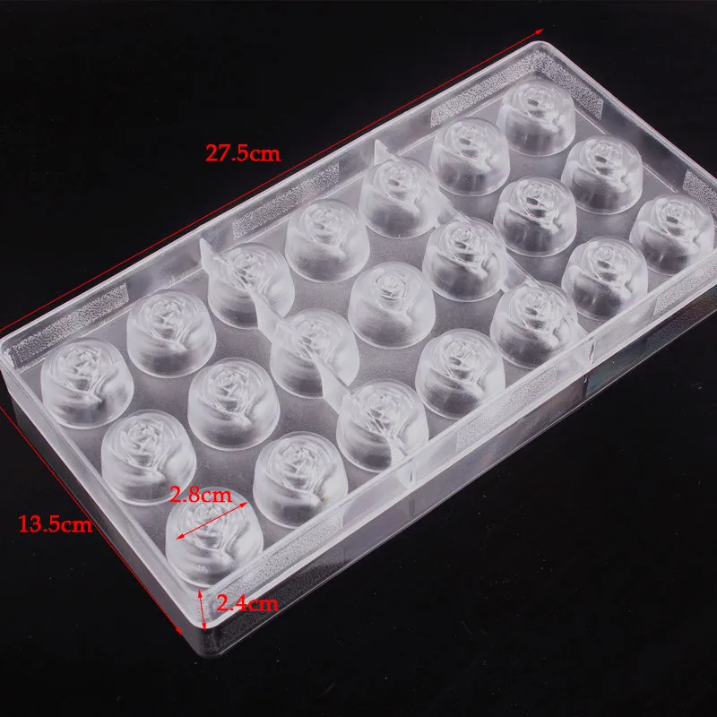 3D конфеты форма цветок Форма для шоколада поликарбонатные шоколадные формы на