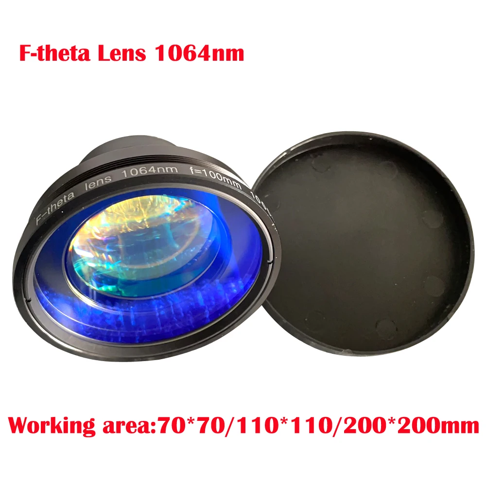 Полевая линза F-theta 1064 нм 70x70-300x300 мм F100-420nm для YAG детали оптоволоконного лазера -