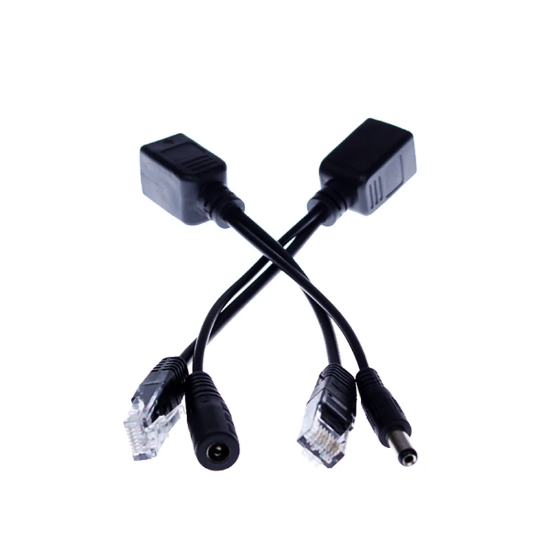 2 пар/лот PoE Пассивный кабель разветвитель питания по Ethernet для PoE ip-камеры PoE разветвитель и инжектор кабель комплект PoE адаптер