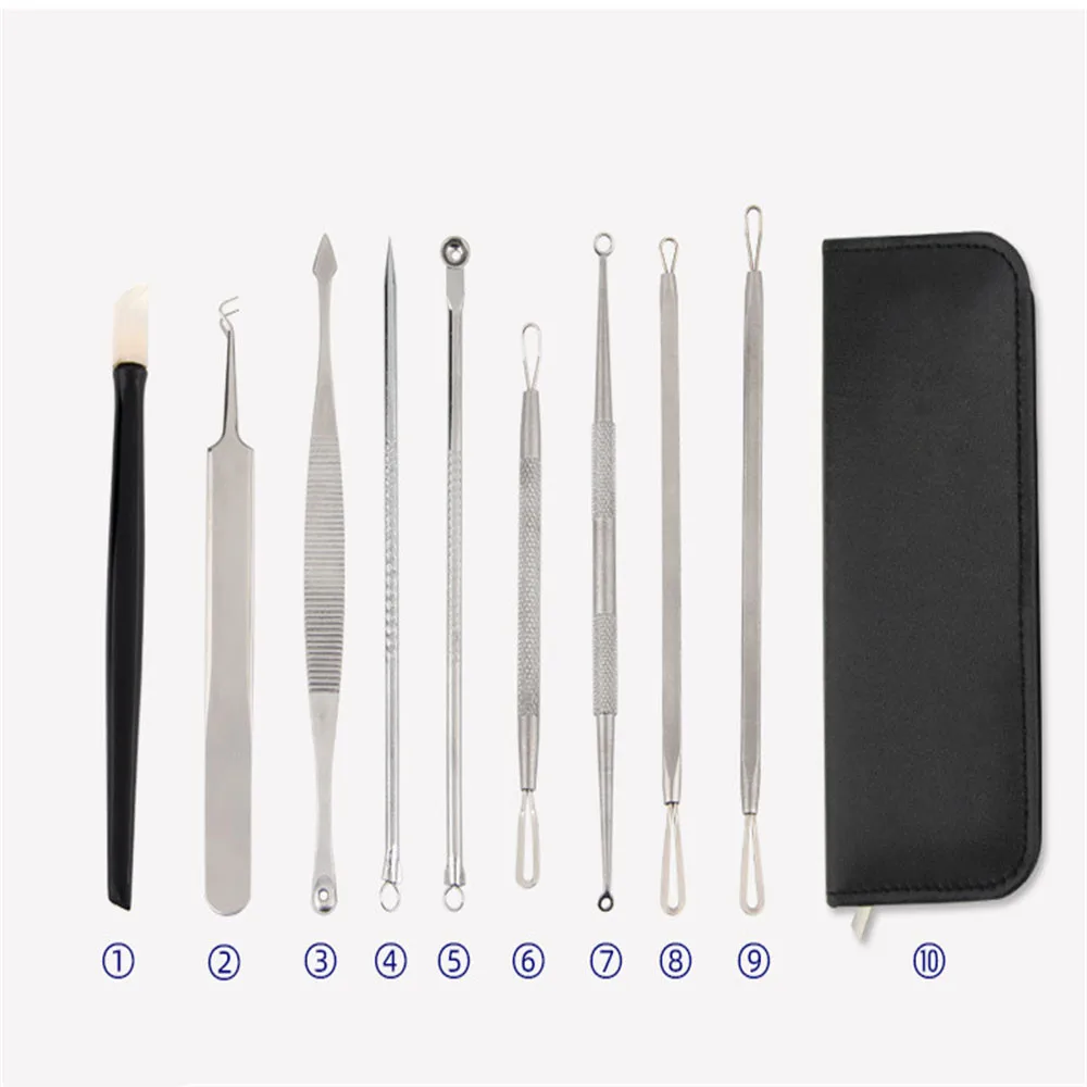 9 шт. набор инструментов для удаления чёрных точек на лице |