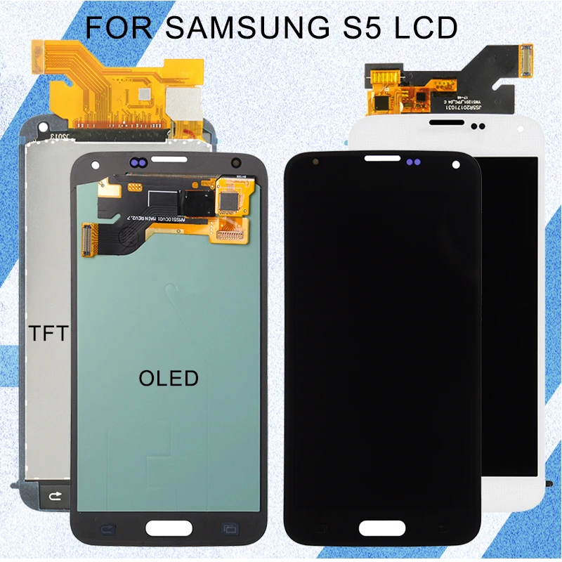 Продвижение Catteny для Samsung Galaxy S5 G900F ЖК-экран Сенсорная панель дигитайзер сборка 5 1