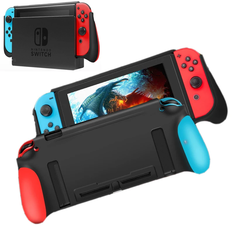 

For Nintendo Switch NS Dockable Ultra Slim Protective Cover Case Ergonomic Design Shell Handle Hand Grip Case Nintend Switch