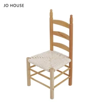 jo house mini solid wood dining chair 112 dollhouse minatures model dollhouse accessories
