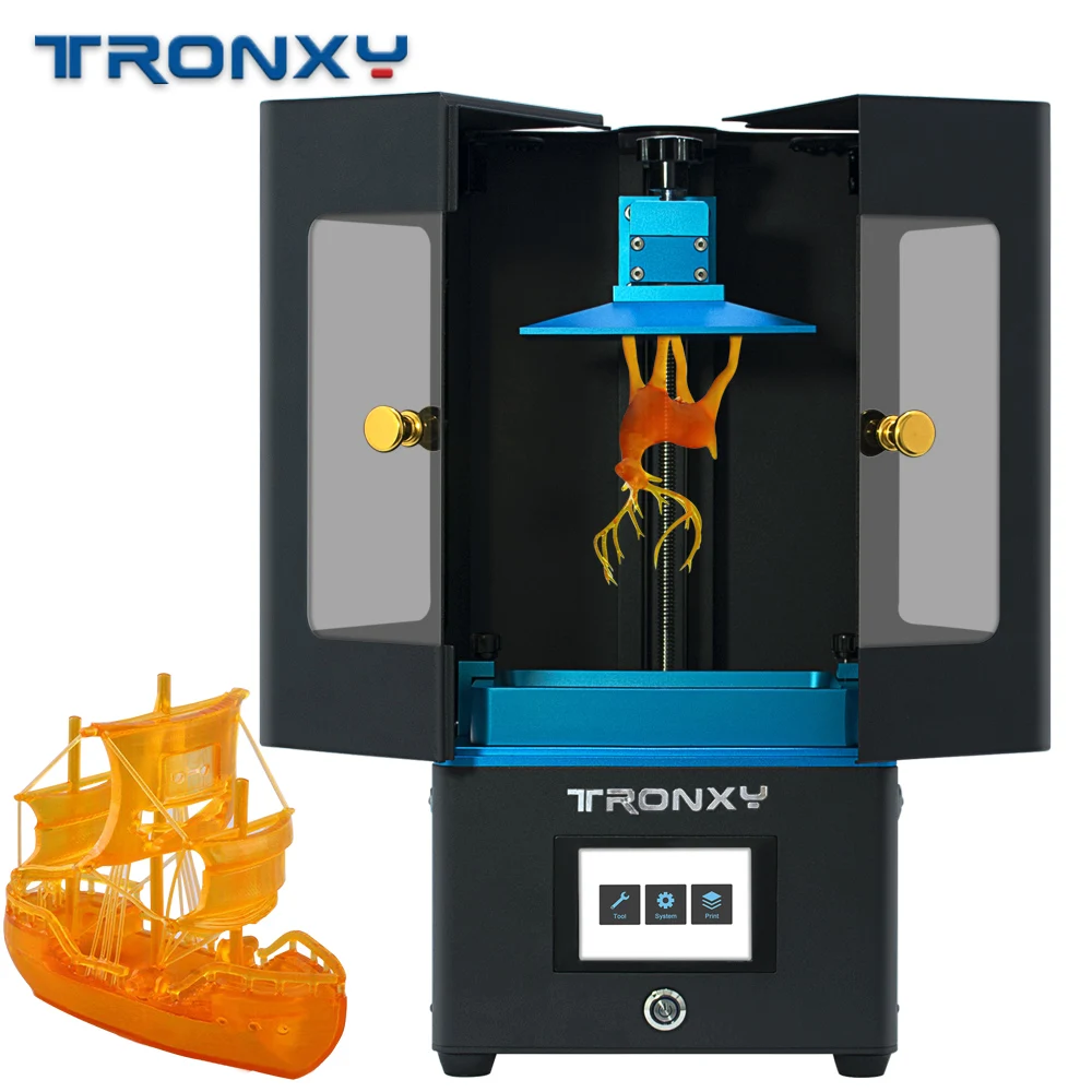 3D принтер Tronxy с УФ смолой Высокоточный ЖК дисплей для отверждения света
