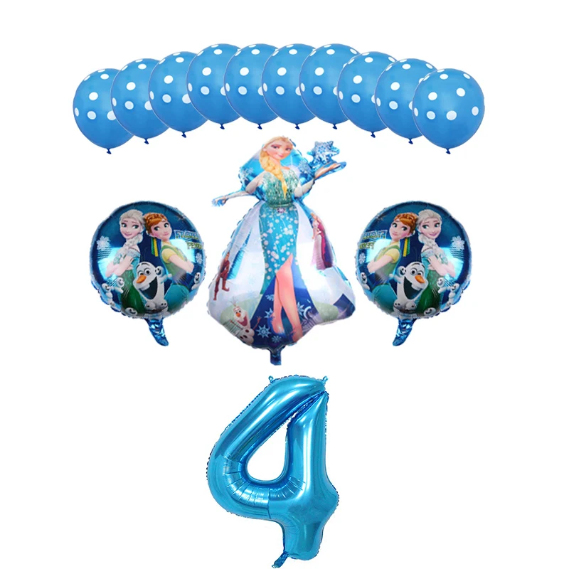 Воздушный шар в виде принцессы Эльзы из фольги украшение для дня рождения