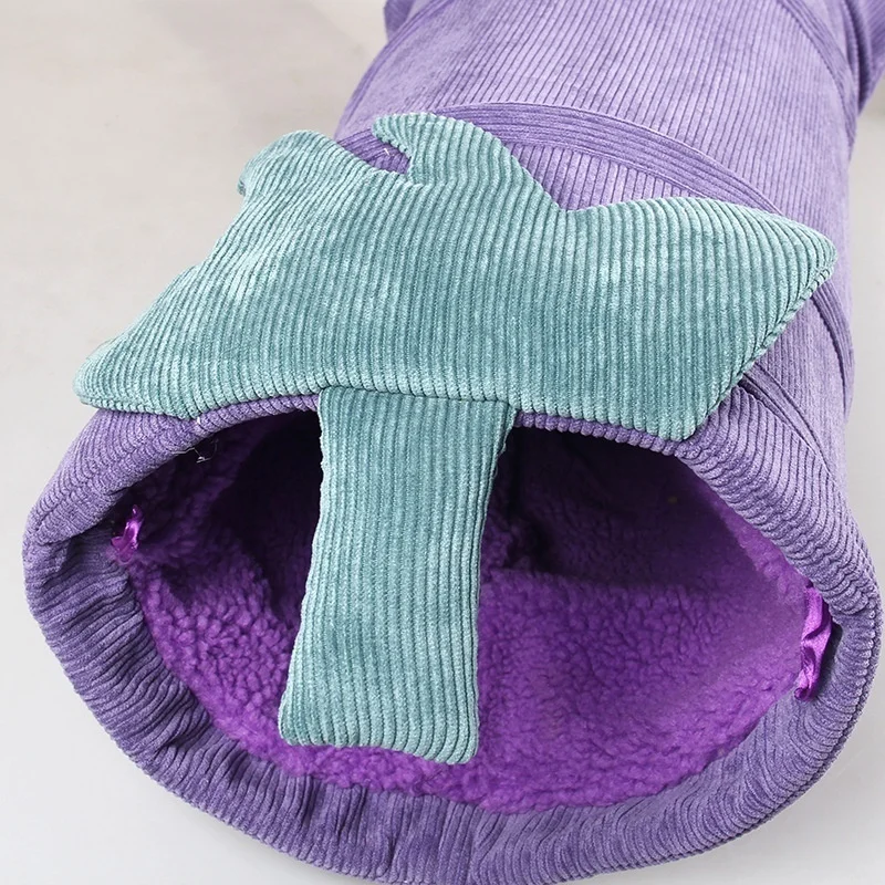 Новинка домик для кошек кровать в форме трубы и собак теплый гнездо плюшевый