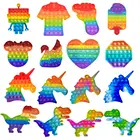 # A Pop игрушки для снятия стресса Popis Rainbow Push Is Bubble антистрессовые игрушки для взрослых и детей, игрушка с простым затемнением для снятия аутизма
