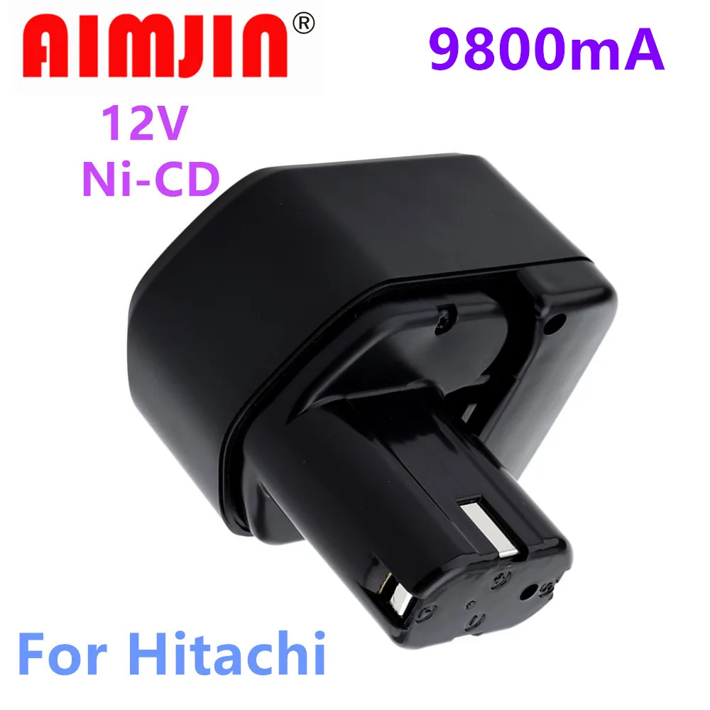 

Аккумулятор для аккумуляторной дрели Hitachi EB1214S, 12 В, 9,8 Ач, Ni-CD