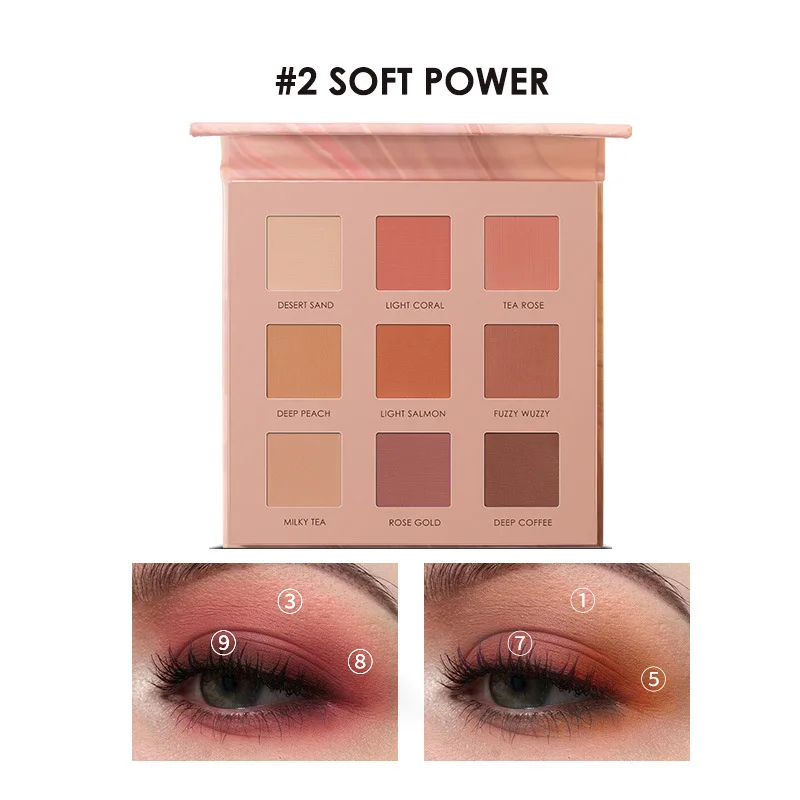 

9 Colors Eyeshadow Palette Matte Pearl Eye Shadow Palette Glitter Natural Eyeshadow Makeup Maquillaje