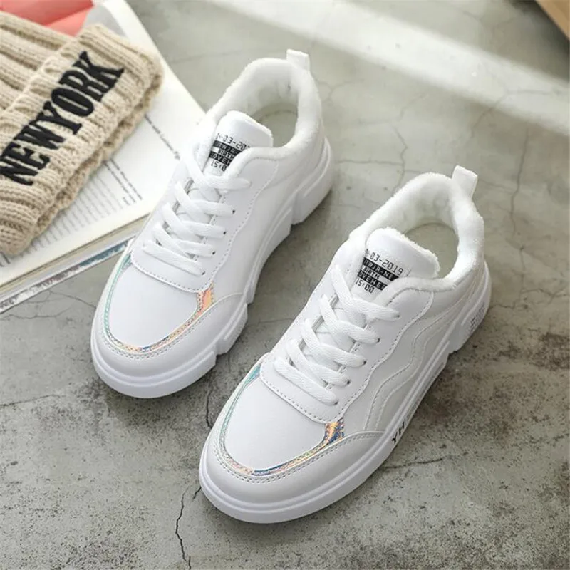 Женская обувь Зимние ботинки Женские ботильоны из искусственной кожи Теплые