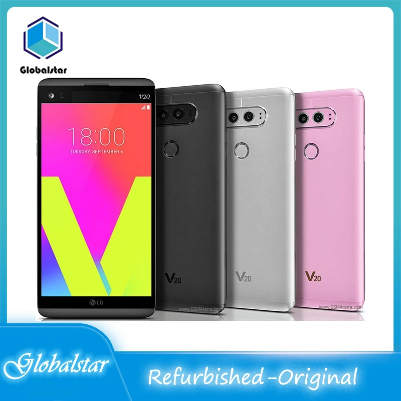 

Оригинальный Восстановленный разблокированный сотовый телефон LG V20 H918 (T-Mobile), 5,7 дюйма, 4 Гб 64 Гб ПЗУ, камера 16 МП, бесплатная доставка