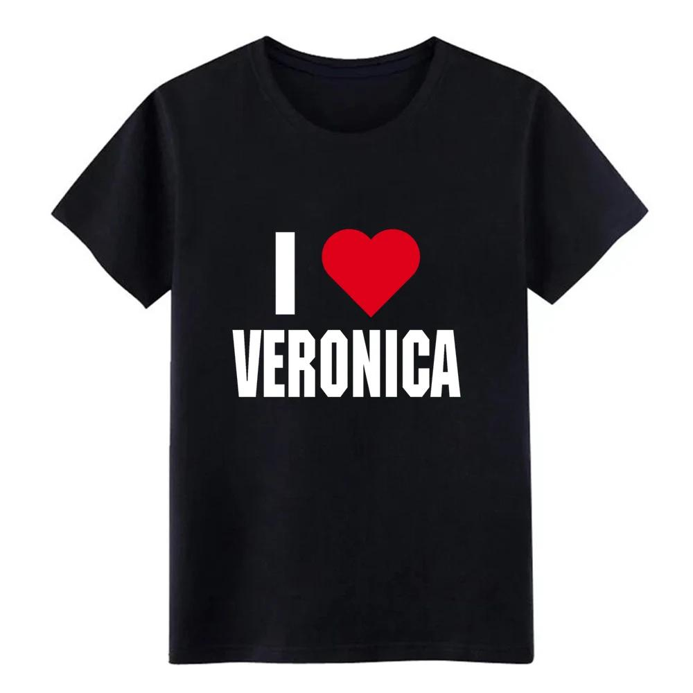 

i love veronica t shirt create tee shirt Round Collar Normal Anti-Wrinkle Basic Spring Formal shirt