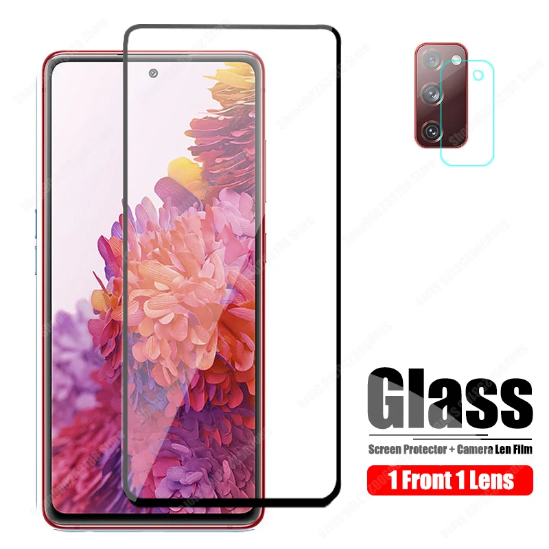

Protective Glass For Samsung Galaxy S20 FE Glass Camera Protector On For Samsung S20FE Safety Front Screen Tempered Film S 20 FE