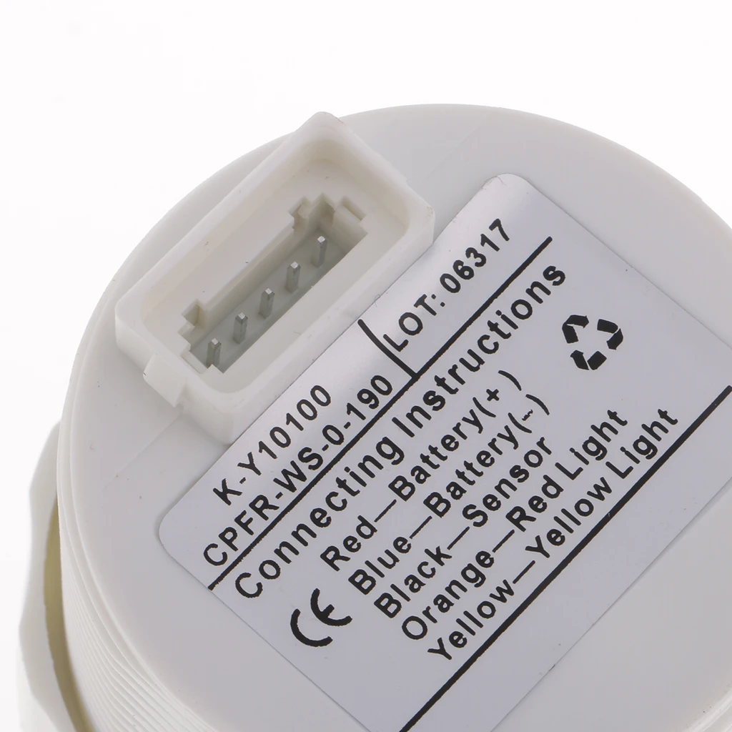 2 дюймовый 52 мм Автомобильный лодочный судовой измеритель уровня топлива белый