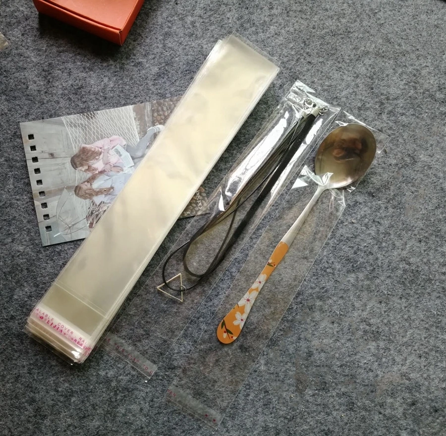 StoBag 1000 шт. 4*23 см прозрачный Self герметичные пластиковые пакеты плоская сумка подарок ювелирные изделия упаковочный пакет длинные носки до колена сумка повторно закрывается из полиуретана с открытыми порами