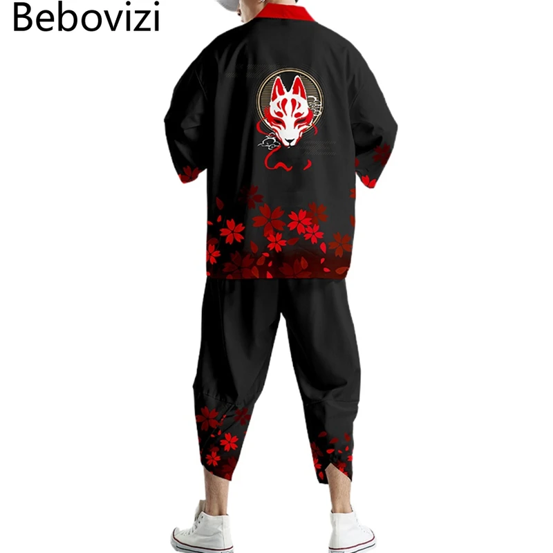 Комплект одежды для косплея мужчин и женщин традиционный кардиган в японском