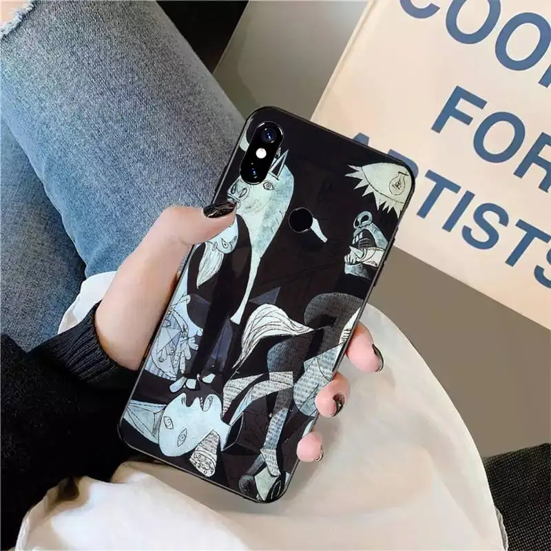 

Picasso abstract retro art painting Phone Case For Xiaomi Redmi note 7 8 9 t max3 s 10 pro lite funda shell coque