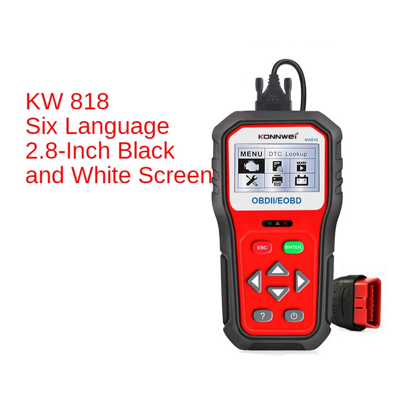 Новый Улучшенный сканер для диагностики ошибок автомобиля KONNWEI KW818 KW808 KW820 Новый Улучшенный сканер для диагностики ошибок автомобиля KONNWEI KW818 KW808 KW820