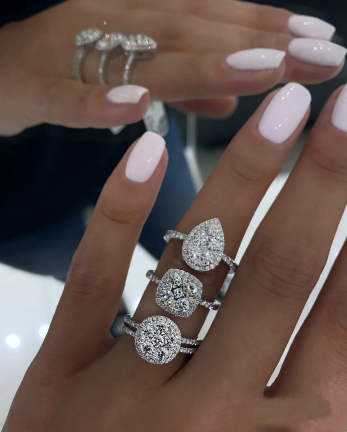 Классические кольца из стерлингового серебра S925 пробы для женщин модное