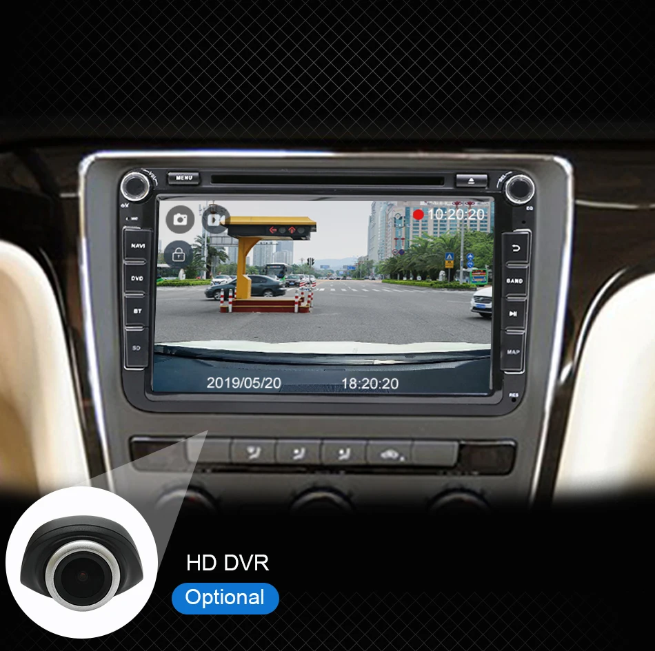 Eunavi 8 ''2 din Android 9 Автомобильный dvd Радио для VW Volkswagen Polo Jetta passat b6 b7 cc fabia skoda Touran golf 6 Tiguan gps Navi