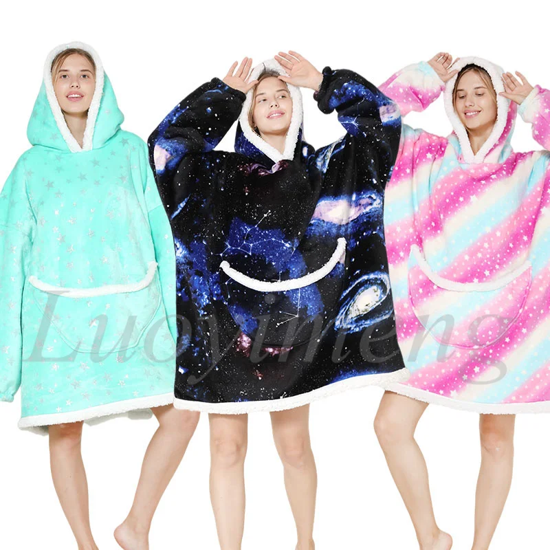 Зимняя женская толстовка с капюшоном свитшот теплые одеяла карманами уличная