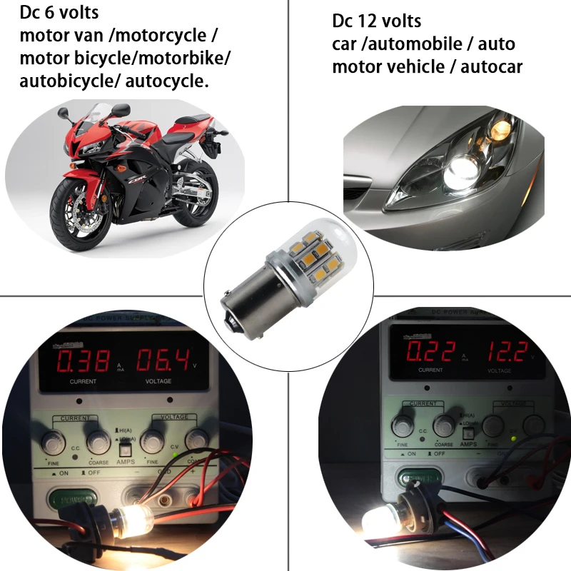 1156 1157 BA15S BAY15D S25 P21W 6V 12v 24v 48v 3W canbus супер светодиодная автомобильная лампа указателя