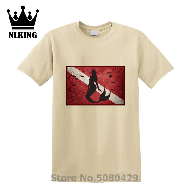 Забавный канализационный дизайн аквалангский флажок погружения Русалочки 100%