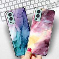 marble stone case for oneplus nord 2 case tempered glass case for oneplus 9r 9 pro bumper oneplus 7t 7 8 pro 8t nord n100 cover