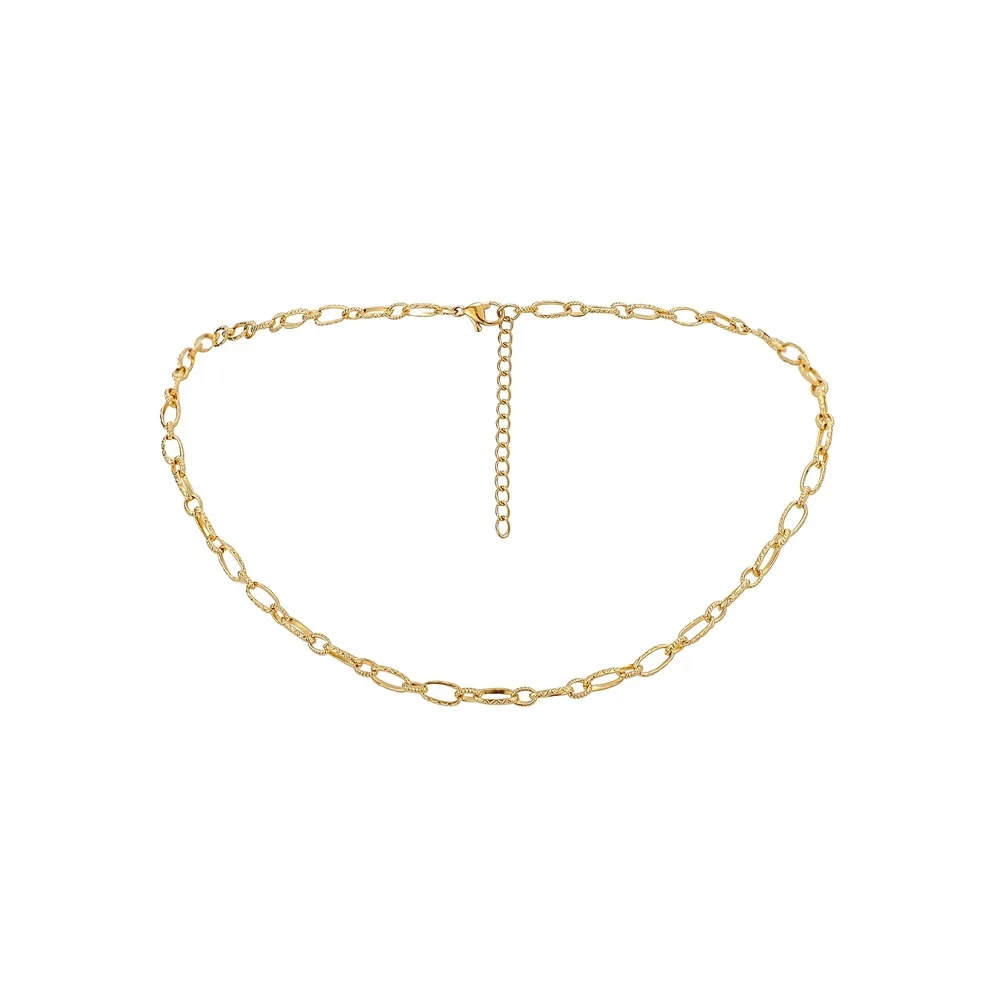 

Simple Choker On Neck Hip Hop Necklace 2021Fashion Stainless Steel Gold Gold Choker Vintage Chain Jewely For Men Women